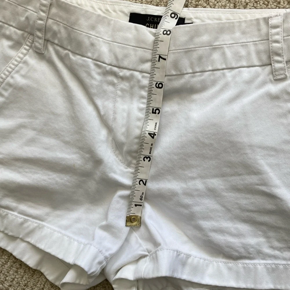 J. Crew Chino Shorts Size 2 Thick Fabric Beige Like New Boating Casual Preppy